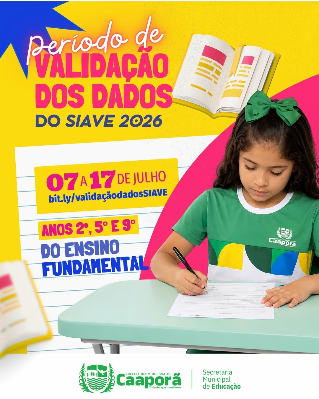 Secretaria de Educação de Caaporã inicia validação de dados do SIAVE 2026