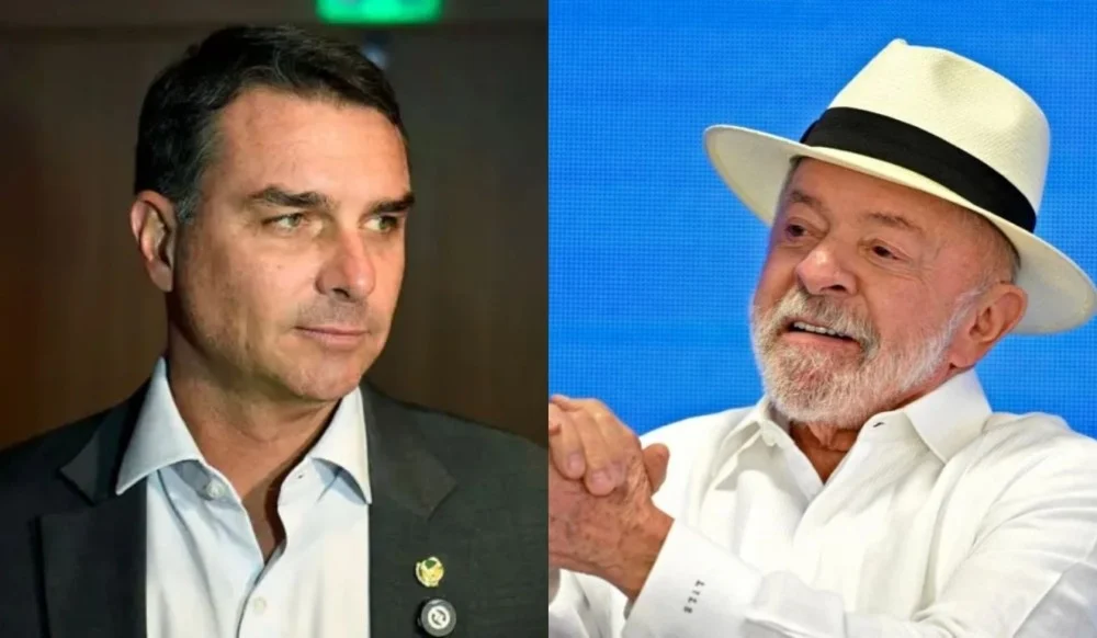 Nos EUA, Flávio Bolsonaro critica Lula e diz que presidente "lambe as botas da China"