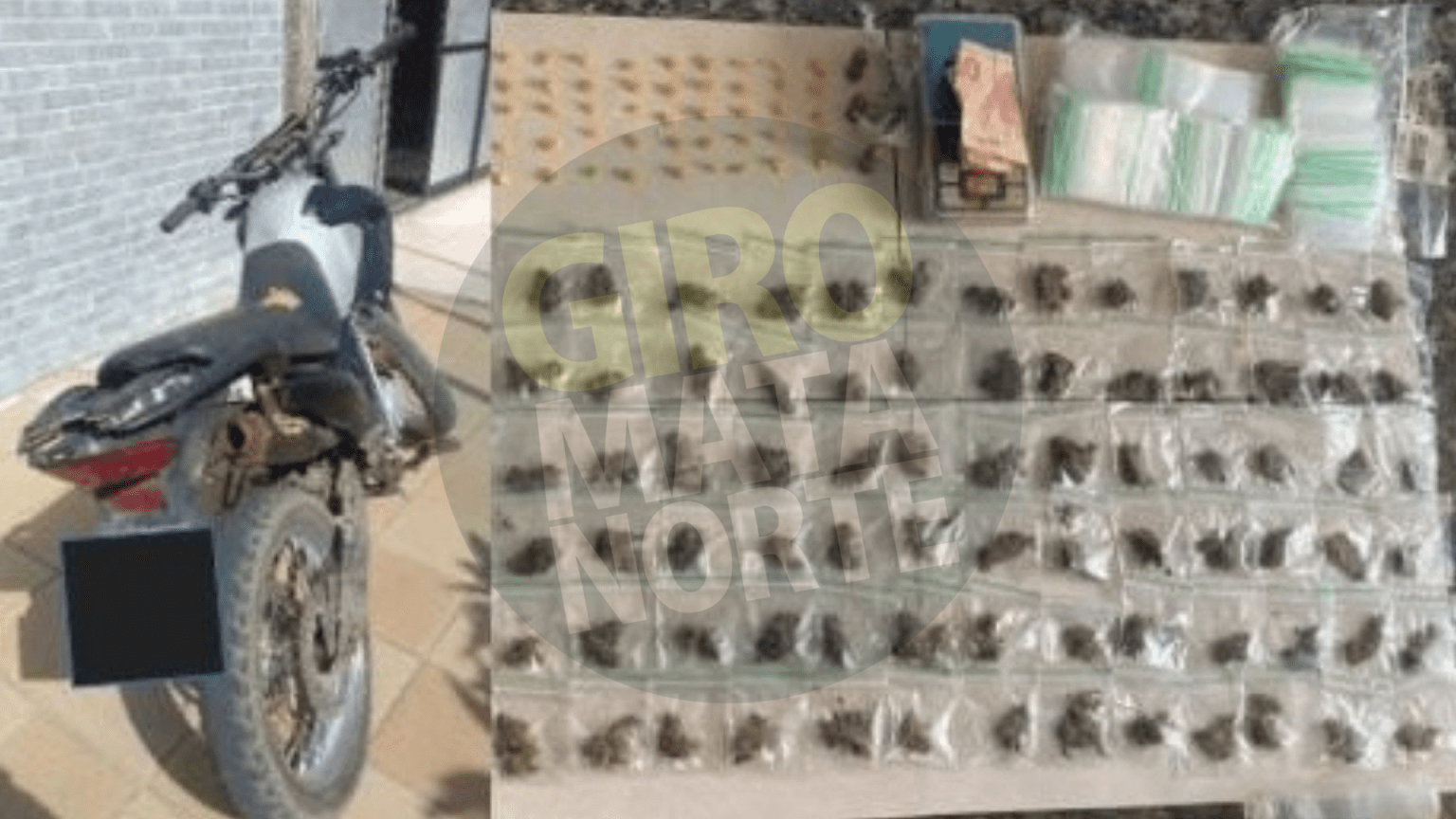 PM apreende drogas, munições e motocicleta adulterada durante ação em Goiana