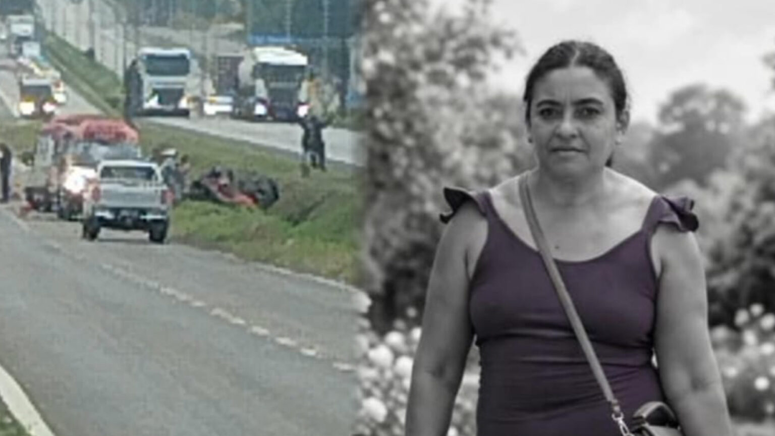 Capotamento de quadriciclo na BR-101 deixa mulher morta e duas pessoas feridas em Alhandra